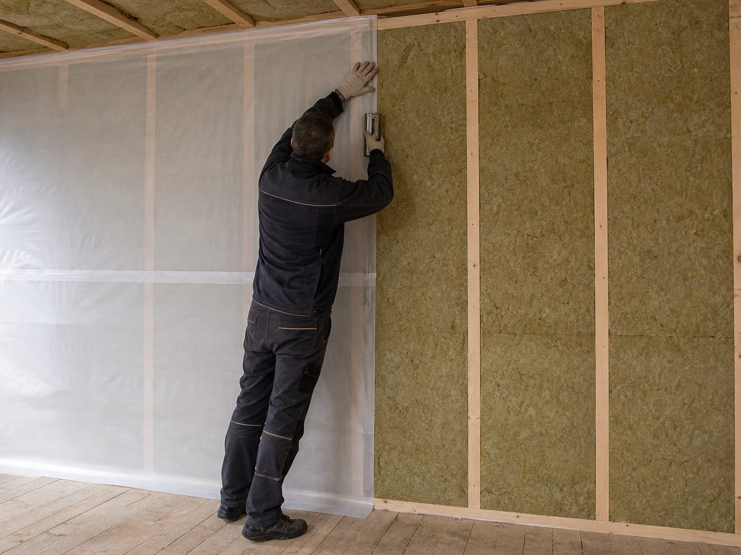 Interior wall insulation photo 02