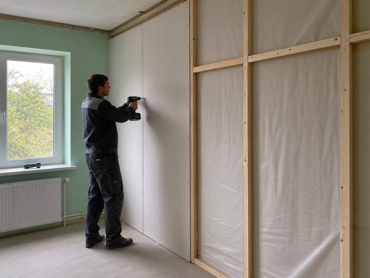 Interior wall insulation photo 03